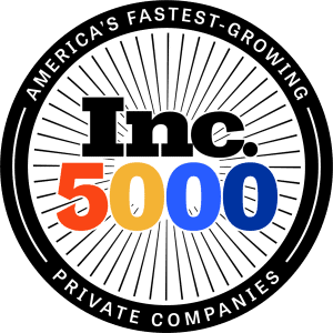 Inc. 5000 logo celebrating America's fastest-growing private companies.